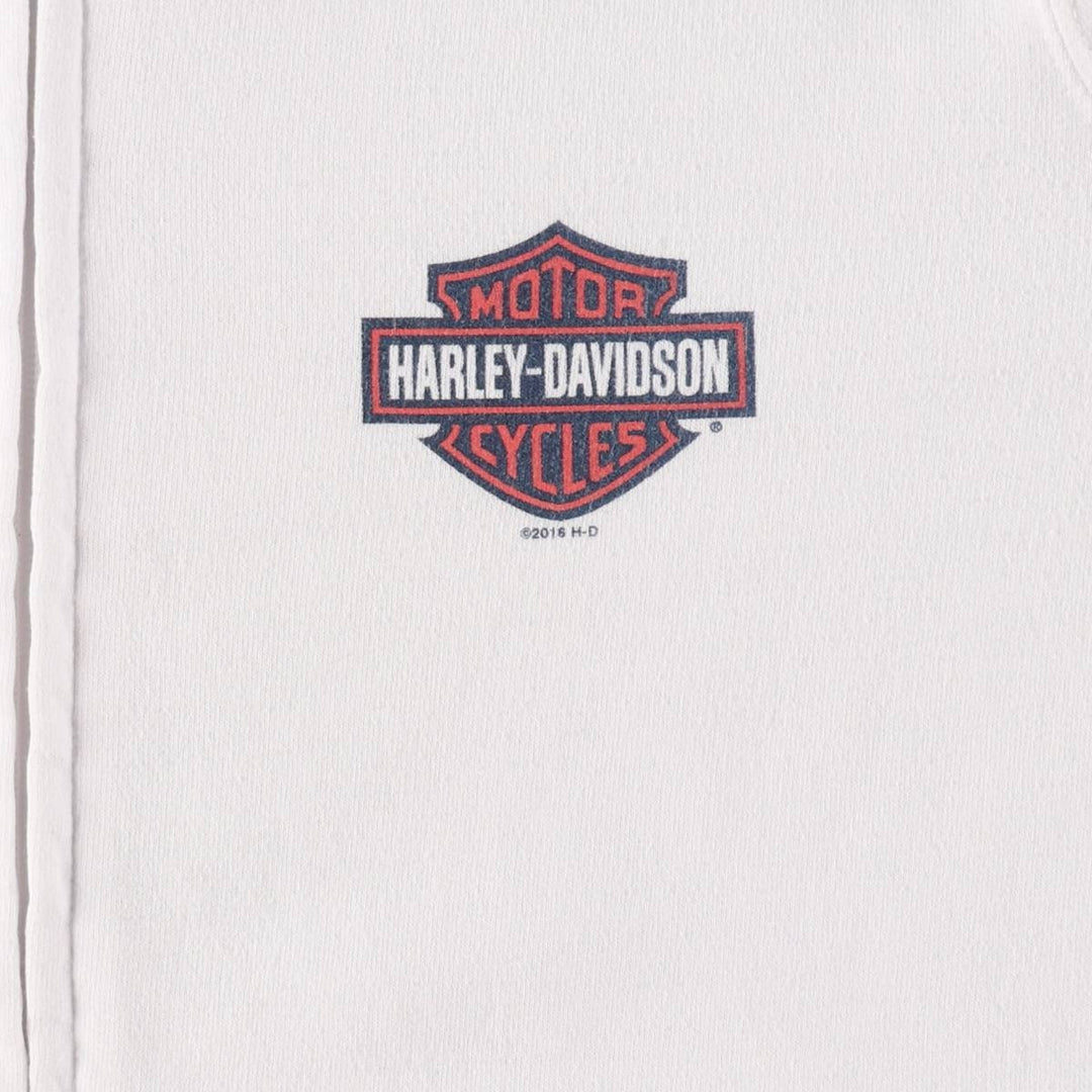 Harley-Davidson Back Print Sweat Full Zip Hoodie Men's L size / eaa504589