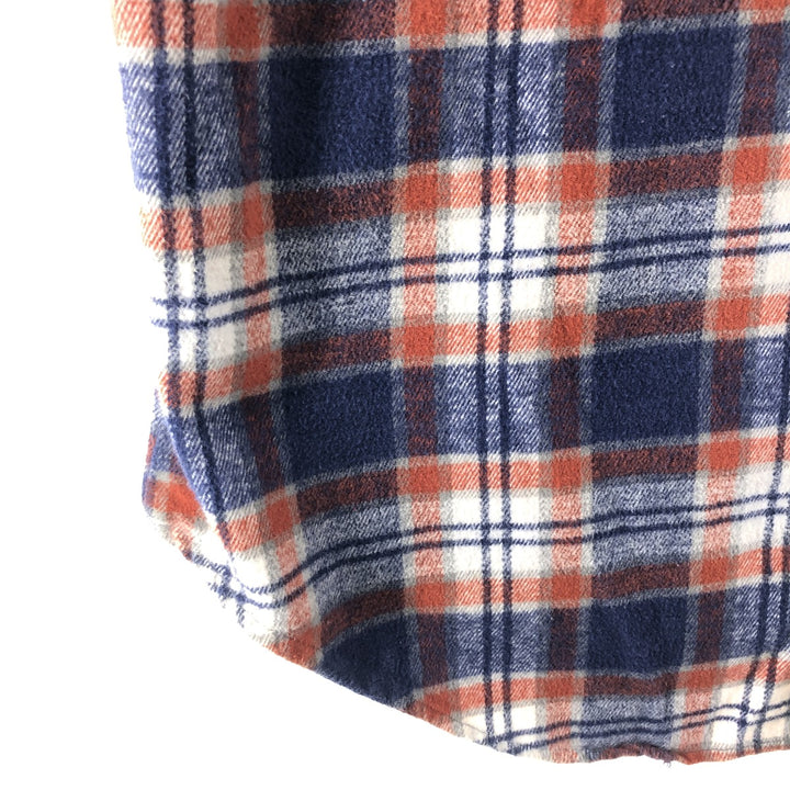 80s-90'S Dickies Long Sleeve Heavy Flannel Check Shirt Men's XL Vintage /eaa504707