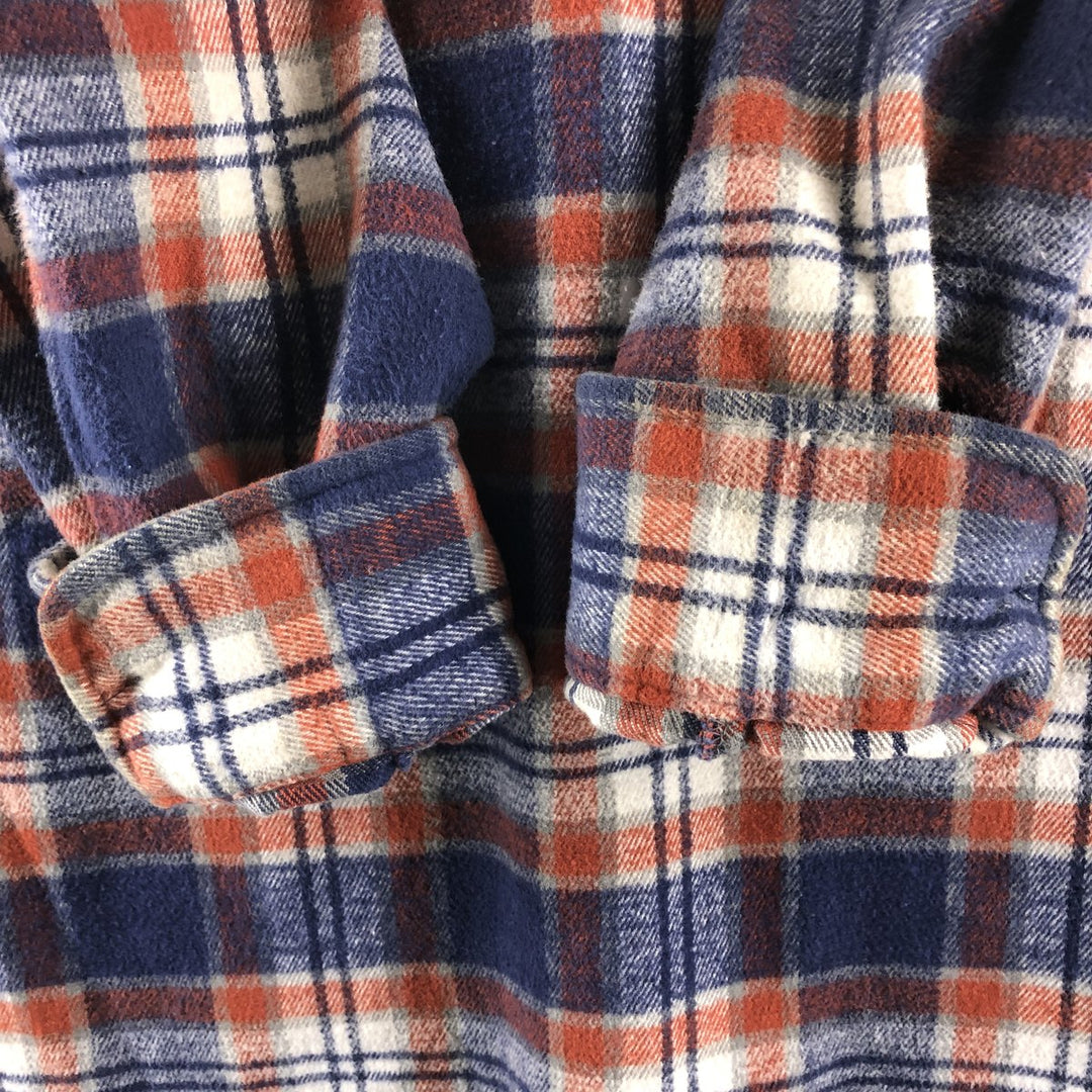 80s-90'S Dickies Long Sleeve Heavy Flannel Check Shirt Men's XL Vintage /eaa504707