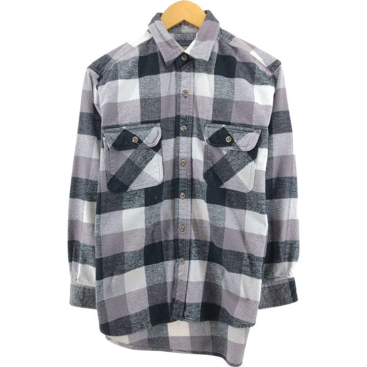 FIELD and STREAM Buffalo Check Long Sleeve Heavy Flannel Check Shirt Men's M /eaa504712