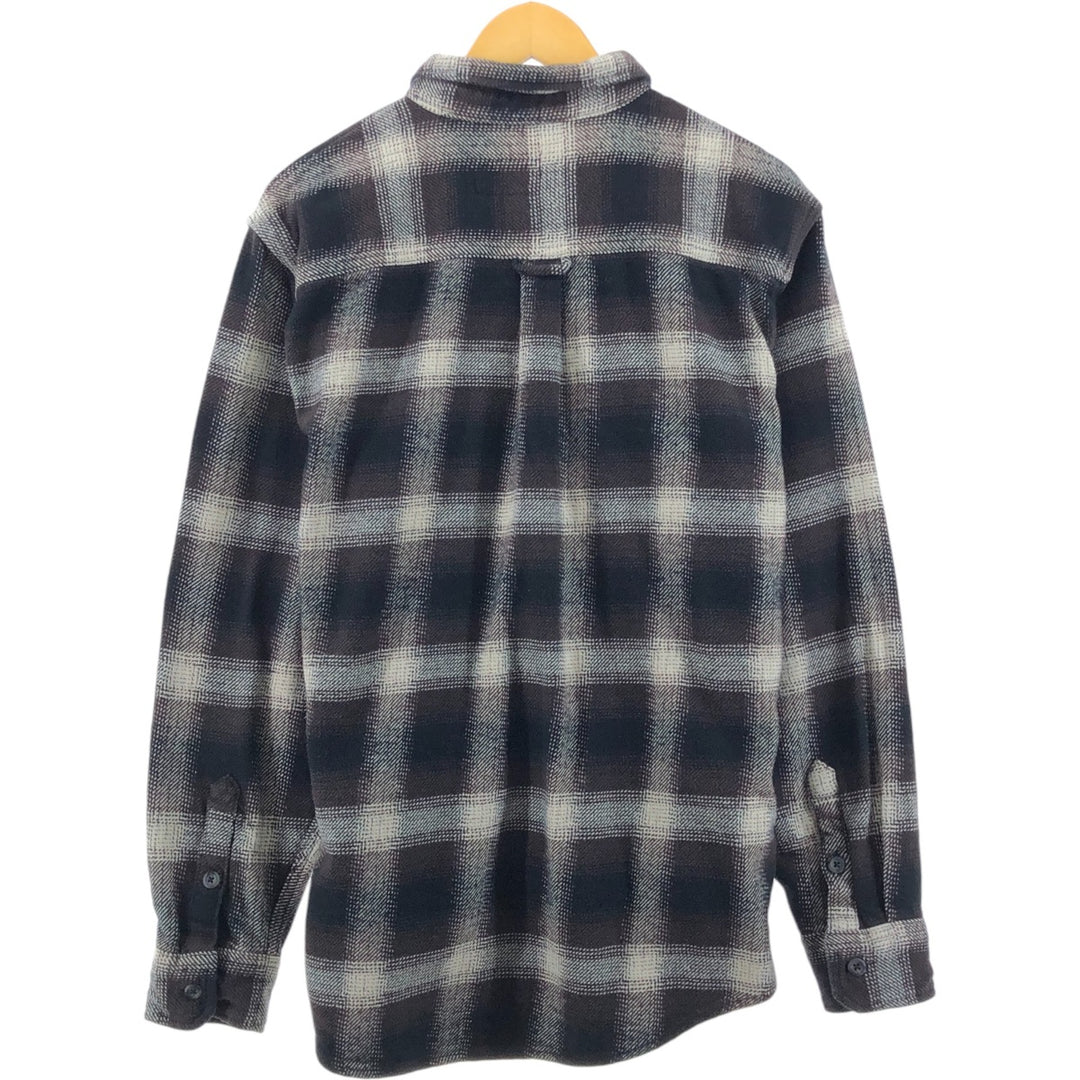 ORVIS Ombre Check Long Sleeve Heavy Flannel Check Shirt Men's L size / eaa504721