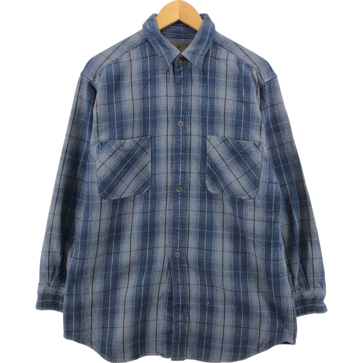 90s~00'S St. John's Bay Ombre Check Long Sleeve Heavy Flannel Check Shirt Men's L Size Vintage /eaa504734