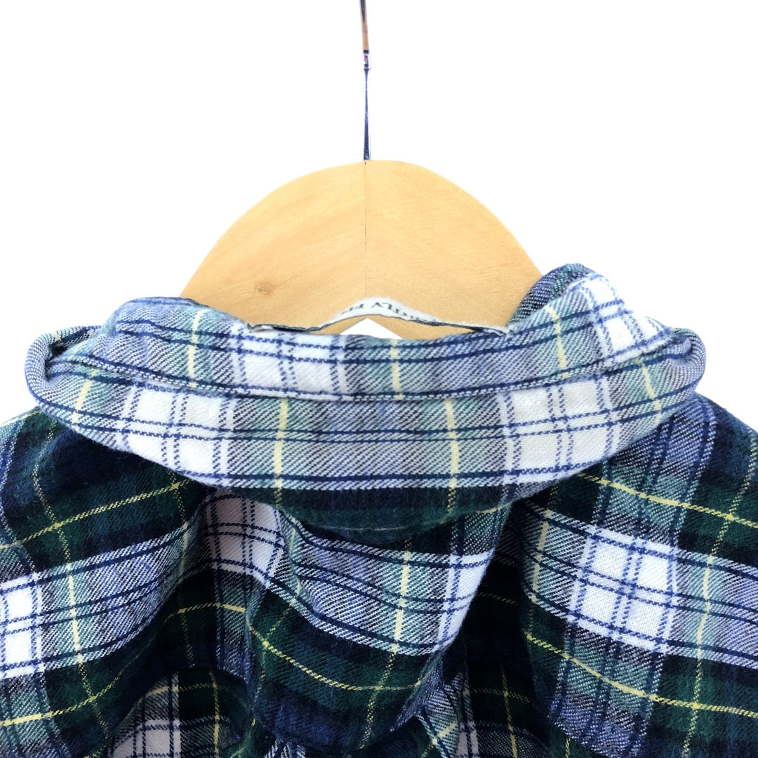 LLBean Long Sleeve Button Down Flannel Shirt Men's M Size /eaa504742