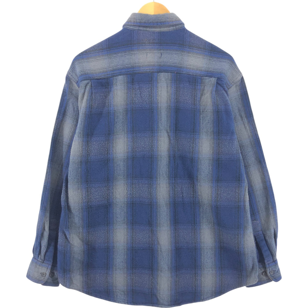 90s~00'S St. John's Bay Ombre Check Long Sleeve Heavy Flannel Check Shirt Men's L Size Vintage /eaa504754