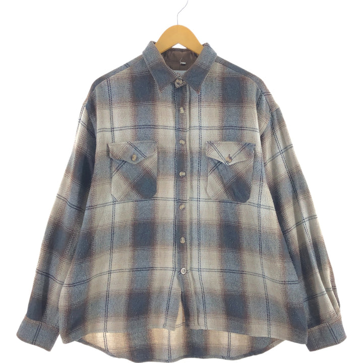 Struggle's Check Pattern Wool Shirt Men's XL /eaa504766