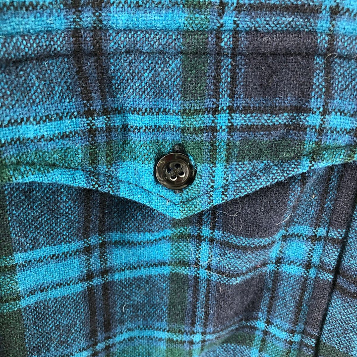 60'S Pendleton Check Pattern Wool Shirt, Men's Medium, Vintage /eaa504773