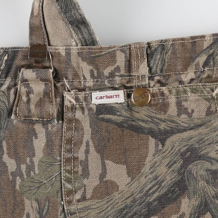 Carhartt Camouflage Pattern Real Tree Camo Duck Overalls Men's W36 equivalent / eaa504808