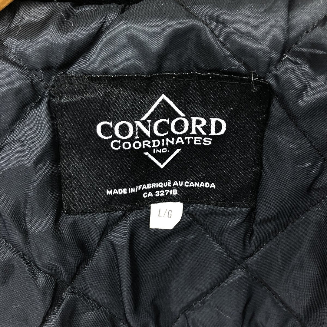 90'S CONCORD Leather Sleeve Wool Stadium Jacket Award Jacket Varsity Jacket Made in Canada Men's L Size Vintage /eaa504924