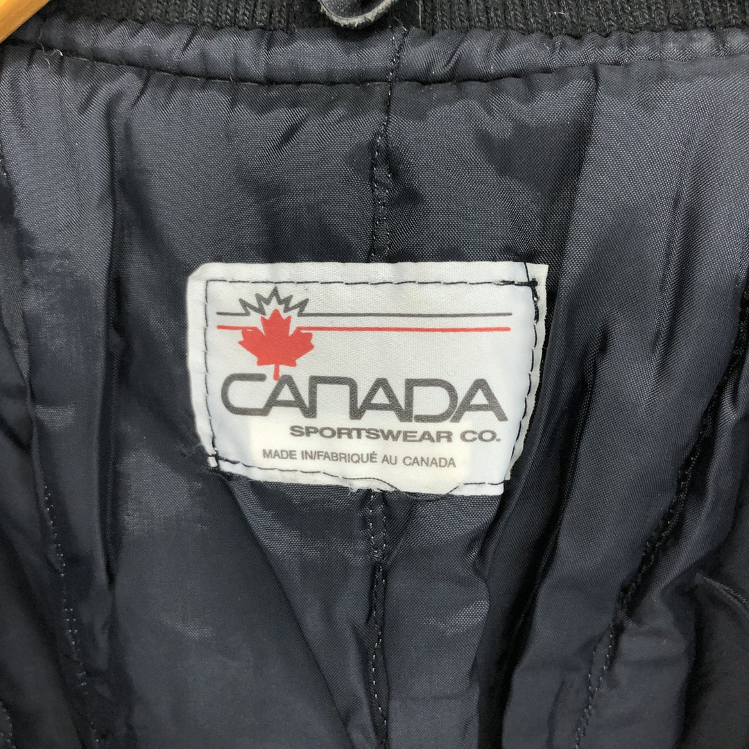 CANADA SPORTSWEAR WARRIORS Embroidered Wool Stadium Jacket Award Jacket Varsity Jacket Made in Canada Men's XL /eaa504932