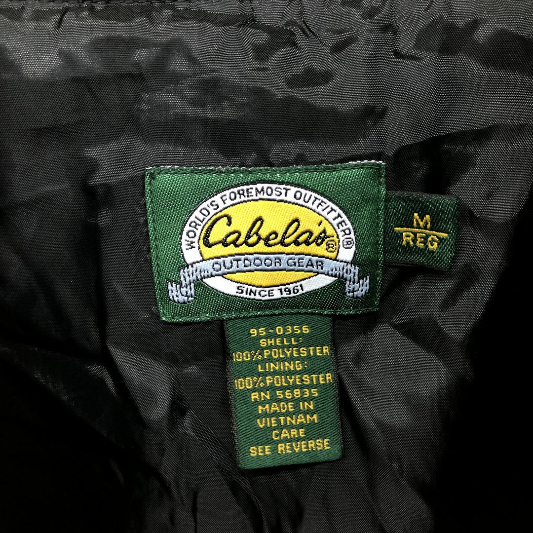 90'S Cabelas V-neck warm-up pullover, men's size M, vintage / eaa504998