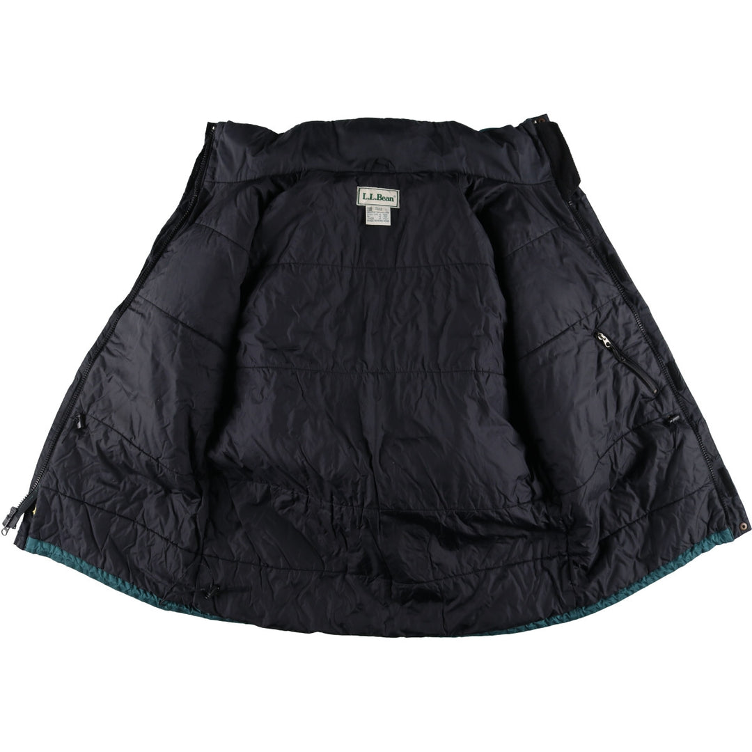 70s~80'S LL Bean Gore-Tex padded mountain jacket, shell jacket, puffer jacket, men's size L Nylon Green type dark green Vintage Second Hand