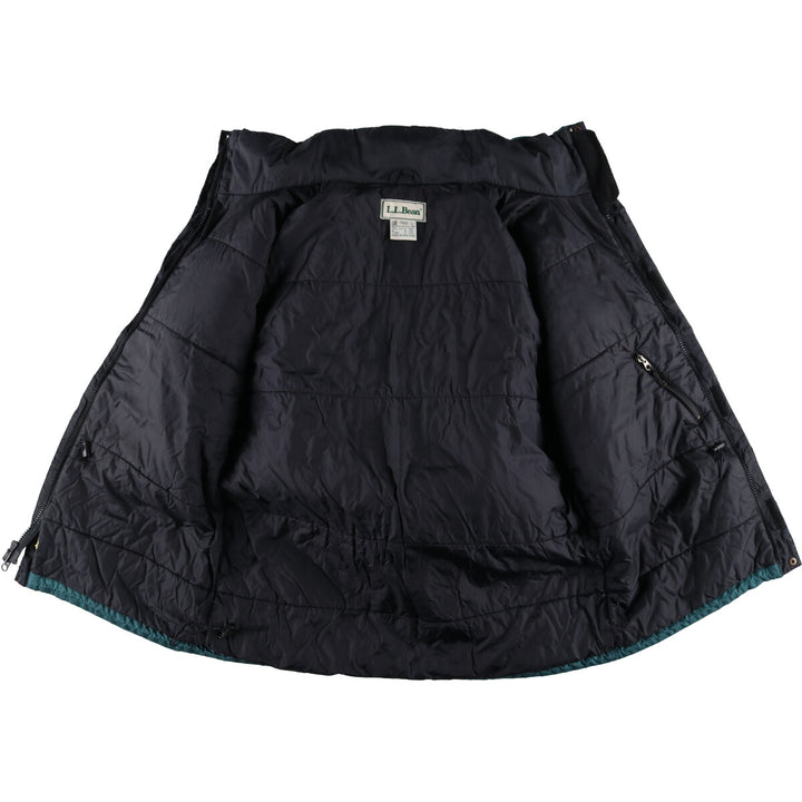 70s~80'S LL Bean Gore-Tex padded mountain jacket, shell jacket, puffer jacket, men's size L Nylon Green type dark green Vintage Second Hand