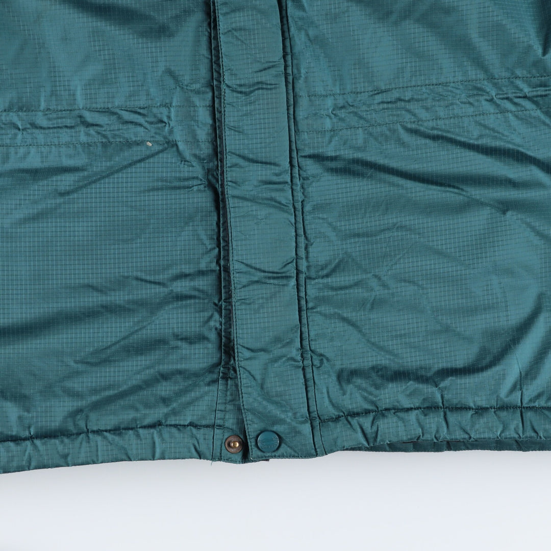70s~80'S LL Bean Gore-Tex padded mountain jacket, shell jacket, puffer jacket, men's size L Nylon Green type dark green Vintage Second Hand