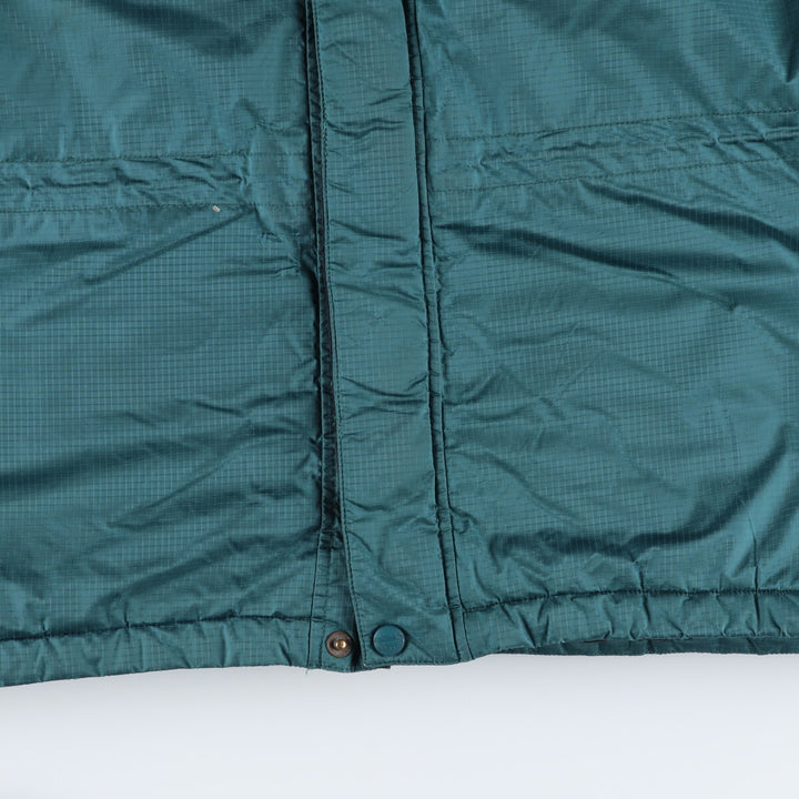 70s~80'S LL Bean Gore-Tex padded mountain jacket, shell jacket, puffer jacket, men's size L Nylon Green type dark green Vintage Second Hand