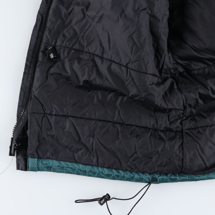 70s~80'S LL Bean Gore-Tex padded mountain jacket, shell jacket, puffer jacket, men's size L Nylon Green type dark green Vintage Second Hand