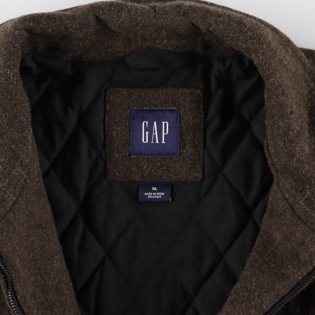 00'S GAP Check Pattern Padded Wool Jacket Men's XL /eaa505032