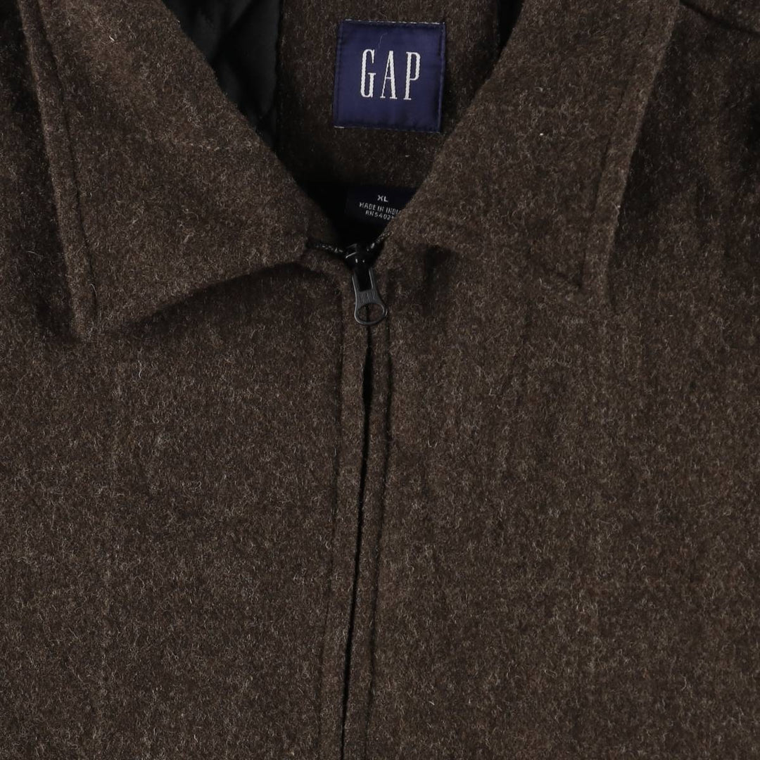 00'S GAP Check Pattern Padded Wool Jacket Men's XL /eaa505032