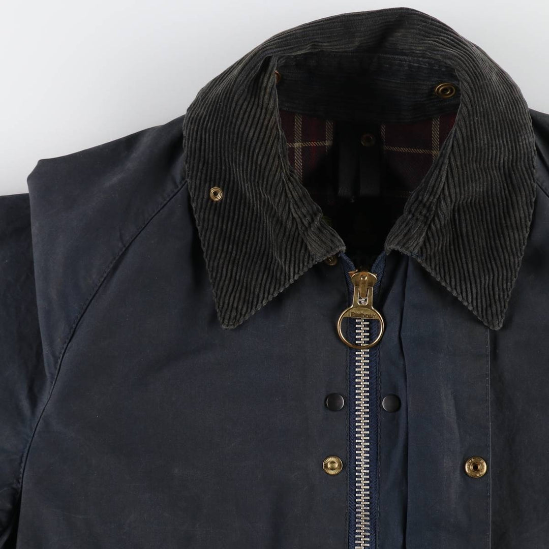 80s-90'S Barbour Bedale Old 3 Warrant Waxed Cotton Oiled Jacket Made in England C38 Men's M Size Vintage /eaa505105