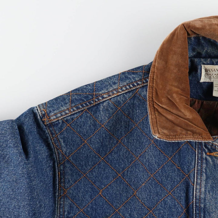 80'S Banana Republic Denim Coveralls Women's M Size Vintage cotton blue type Vintage Second Hand