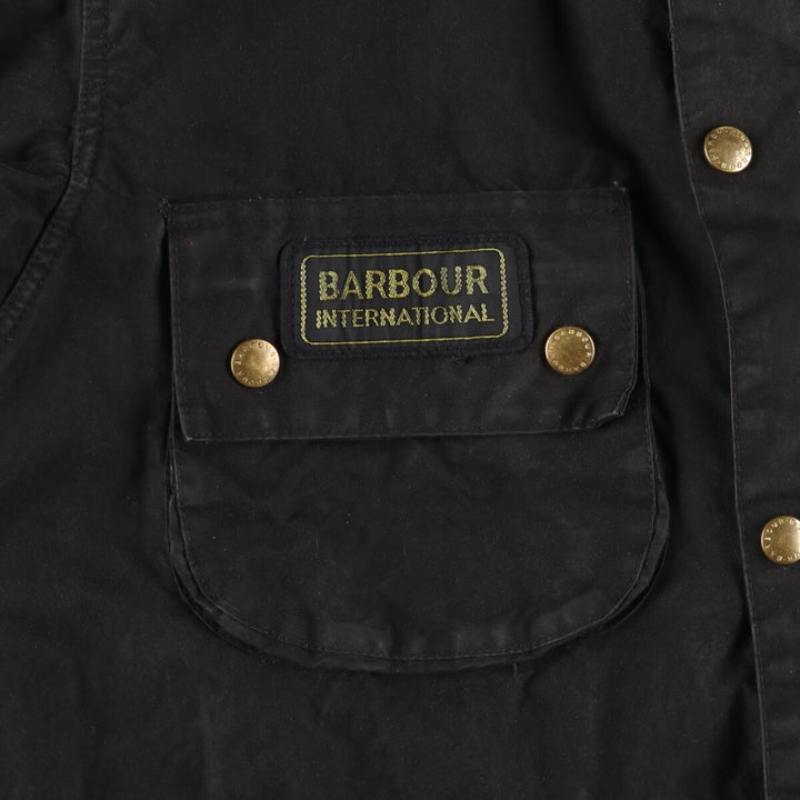 90'S Barbour International Suit, Old 3 Warrant, Waxed Cotton, Oiled Jacket, Made in England, C46, Men's XL equivalent /eaa505175