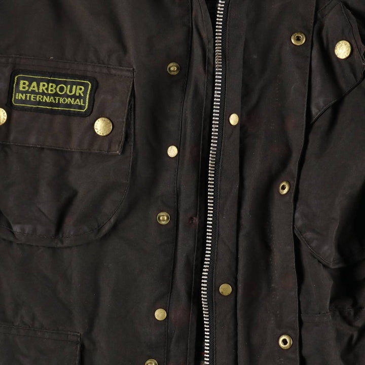 90'S Barbour Badged 3 Warrant Waxed Cotton Oiled Jacket Made in England Men's M Size Vintage /eaa505176