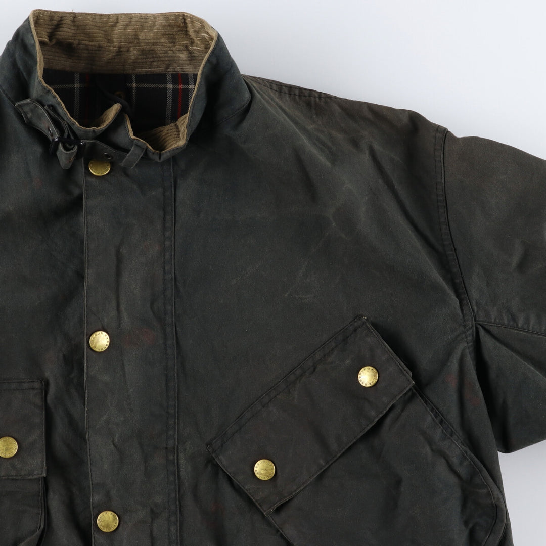 90'S Barbour International Suit, Old 3 Warrant, Waxed Cotton, Oiled Jacket, Made in England, Men's XL/eaa505177