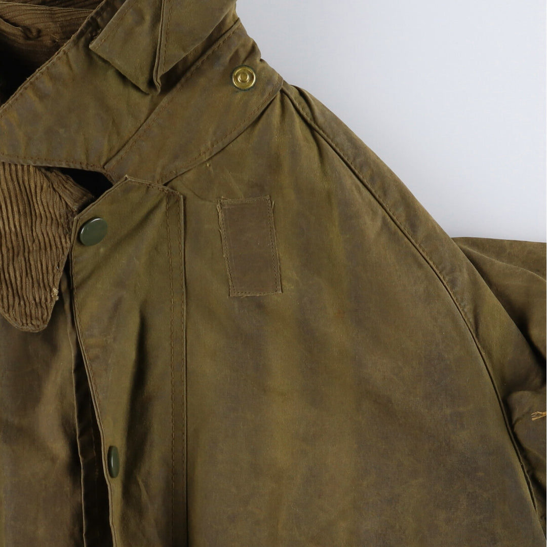 70s~80'S Barbour SOLWAY ZIPPER 1 Warrant Waxed Cotton Oiled Jacket Made in England Size 40 Men's M Vintage /eaa505187