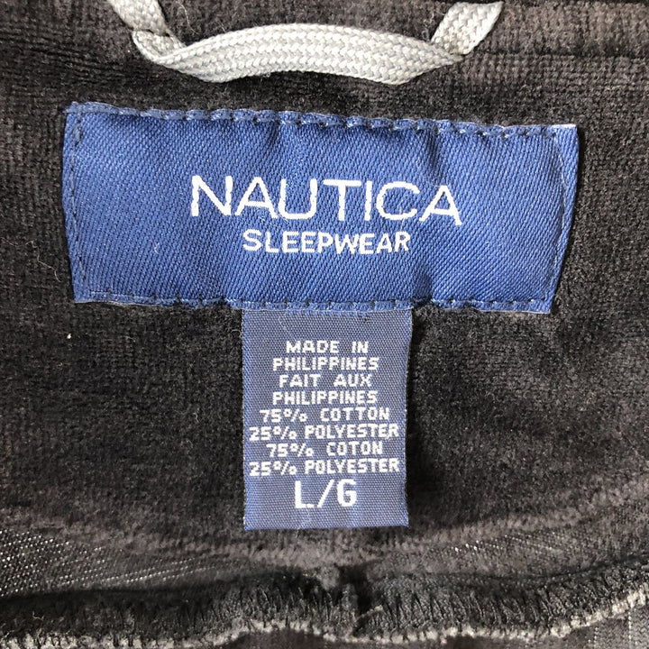 NAUTICA SLEEPWEAR Velour Half Zip Sweatshirt Trainer Men's L size / eaa505233