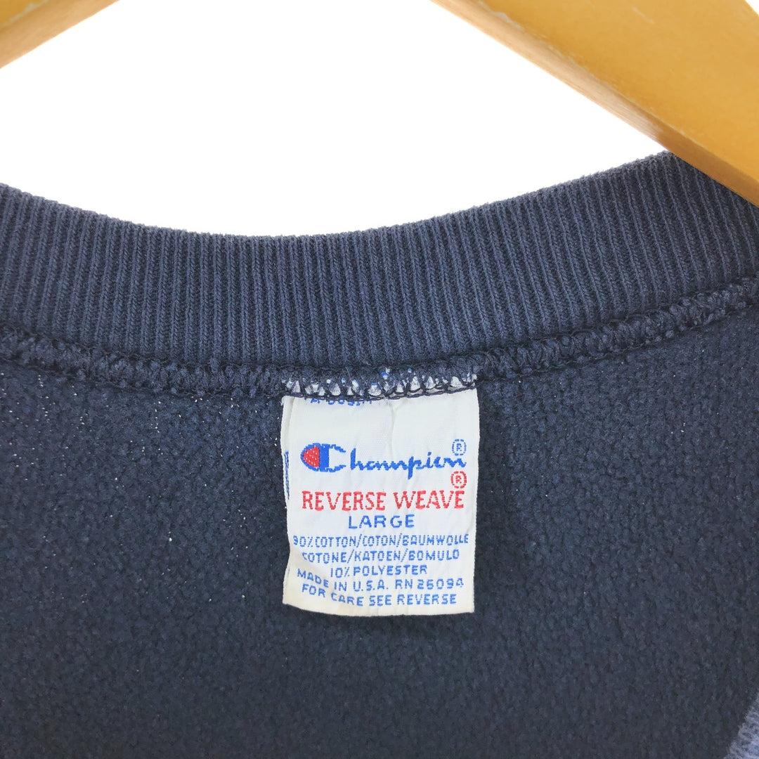 90'S Champion Reverse Weave College Sweatshirt, Made in USA, Men's L Size, Vintage /eaa505239