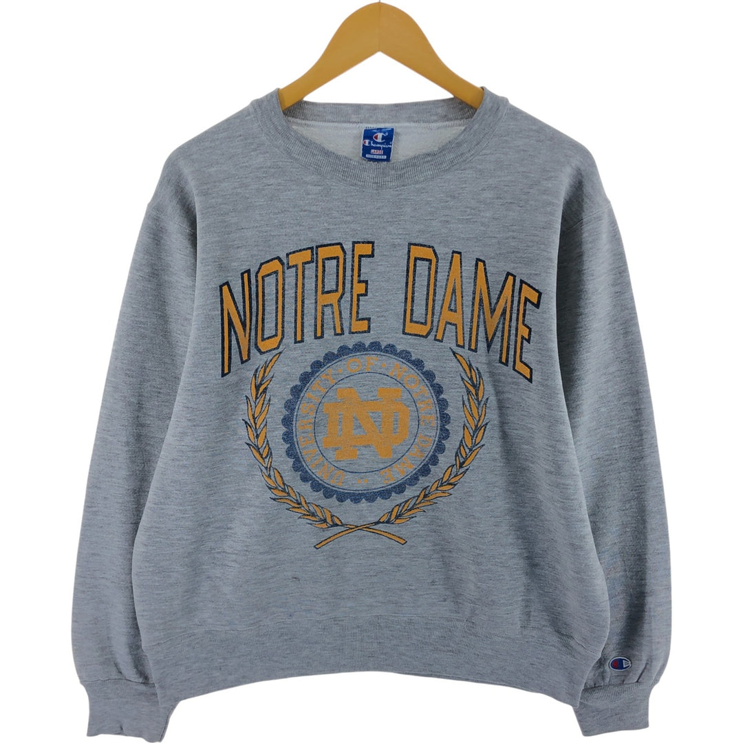 90'S Champion NOTRE DAME University of Notre Dame College Sweatshirt, Made in USA, Men's L size /eaa505241