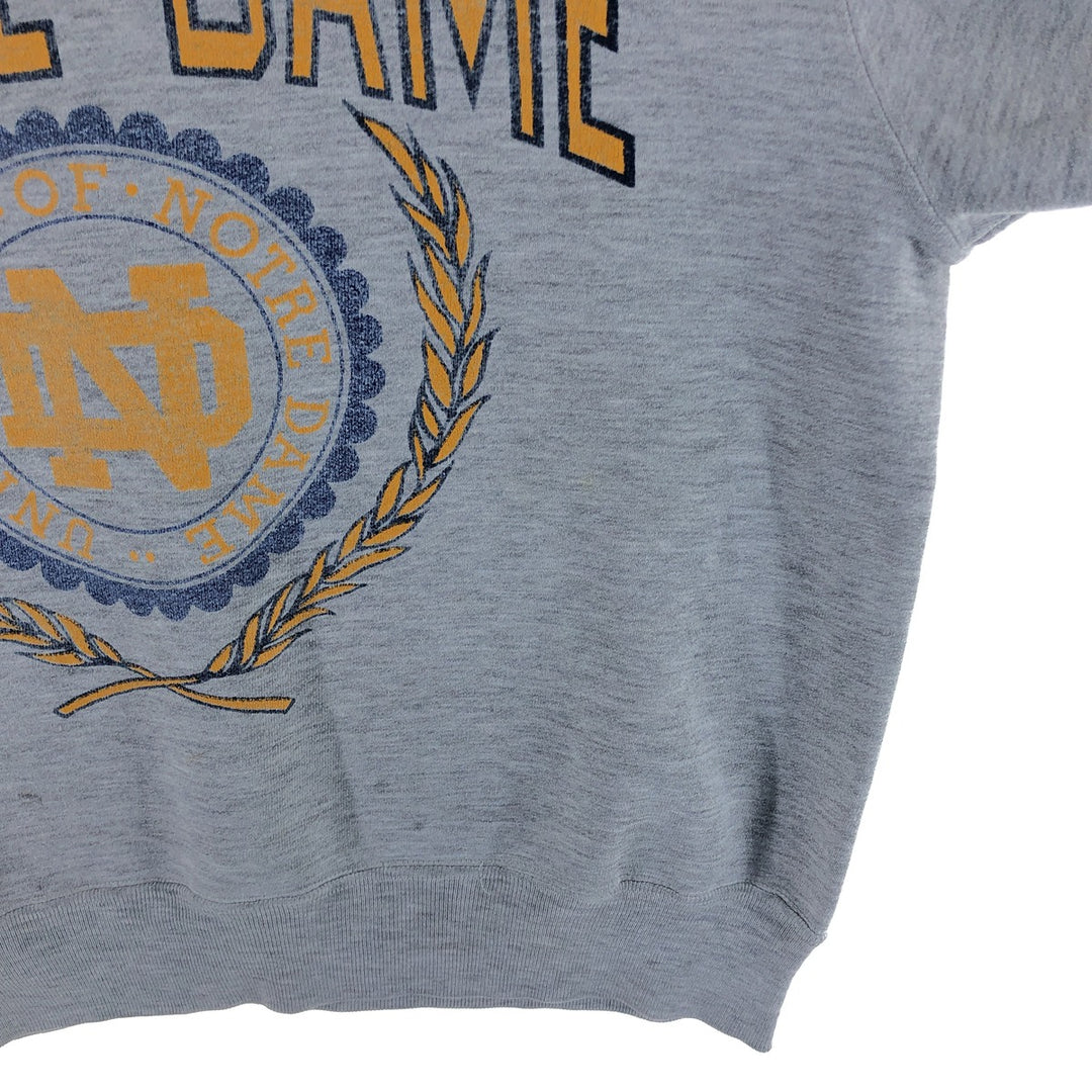 90'S Champion NOTRE DAME University of Notre Dame College Sweatshirt, Made in USA, Men's L size /eaa505241