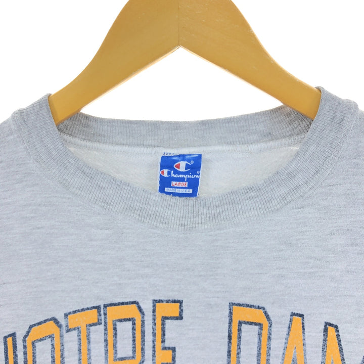 90'S Champion NOTRE DAME University of Notre Dame College Sweatshirt, Made in USA, Men's L size /eaa505241