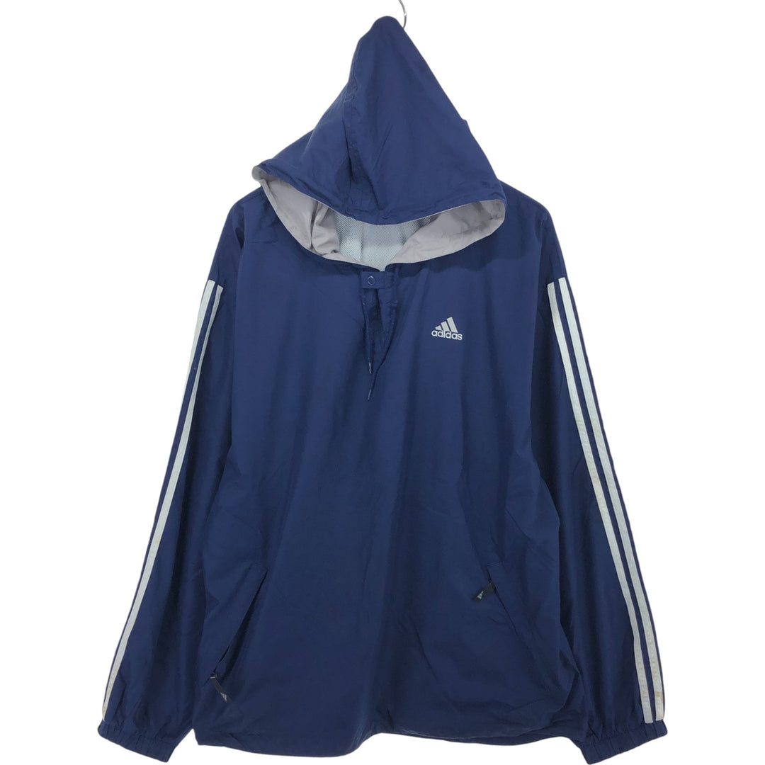 90'S Adidas hooded warm-up pullover, men's XL size, vintage / eaa505302