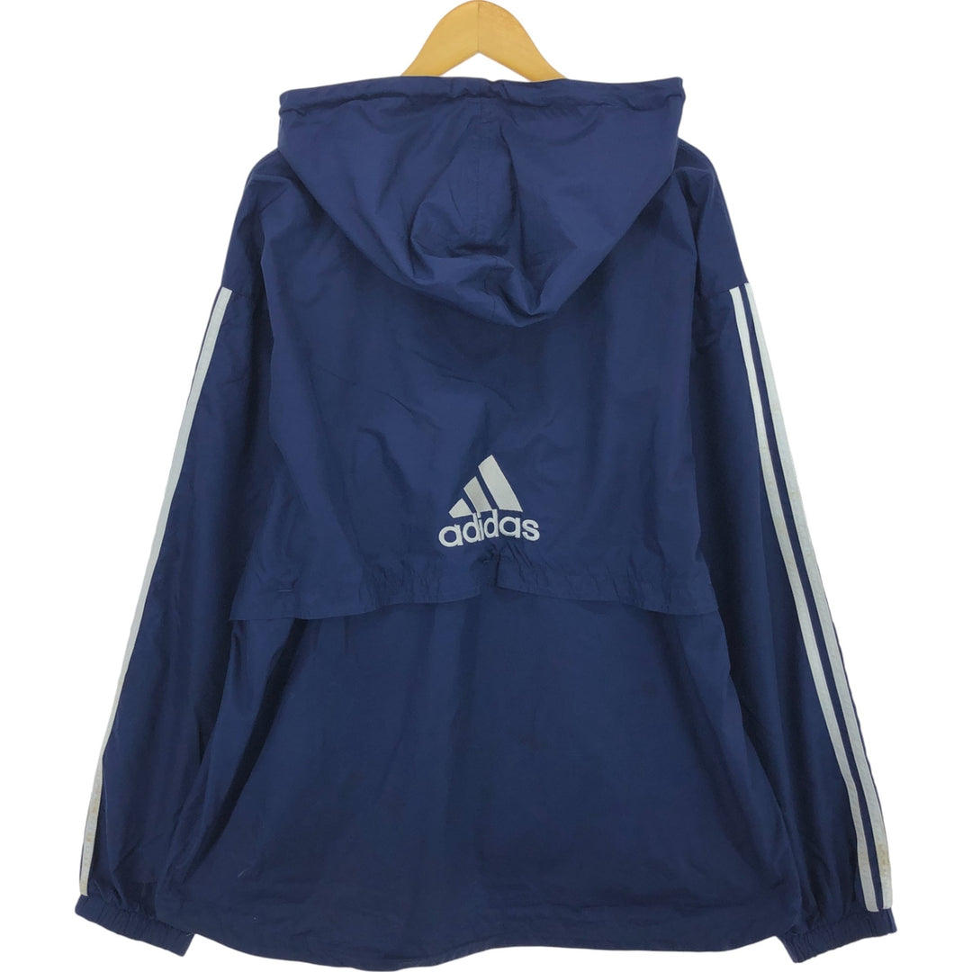 90'S Adidas hooded warm-up pullover, men's XL size, vintage / eaa505302