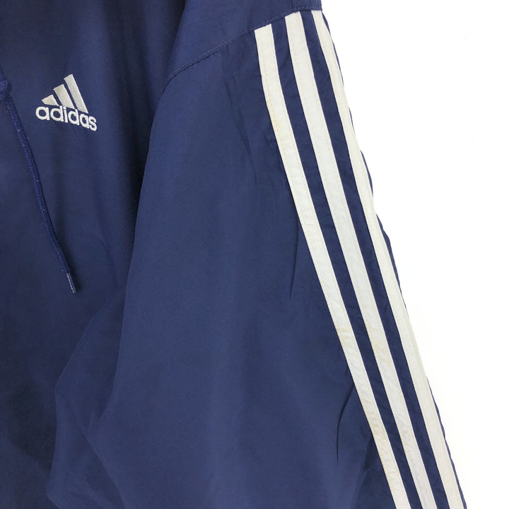 90'S Adidas hooded warm-up pullover, men's XL size, vintage / eaa505302