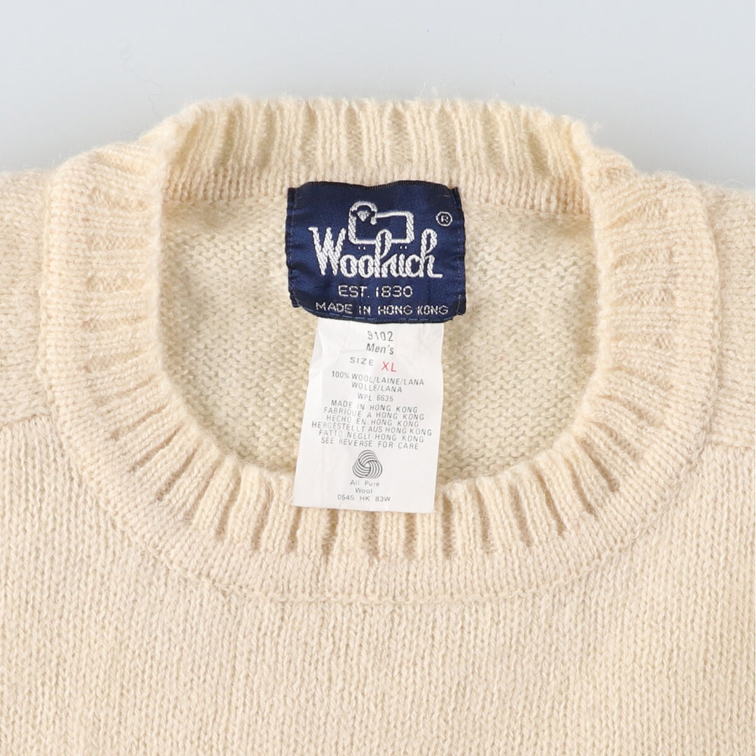 80'S WOOLRICH Wool knit sweater Men's XL size Vintage /eaa505413