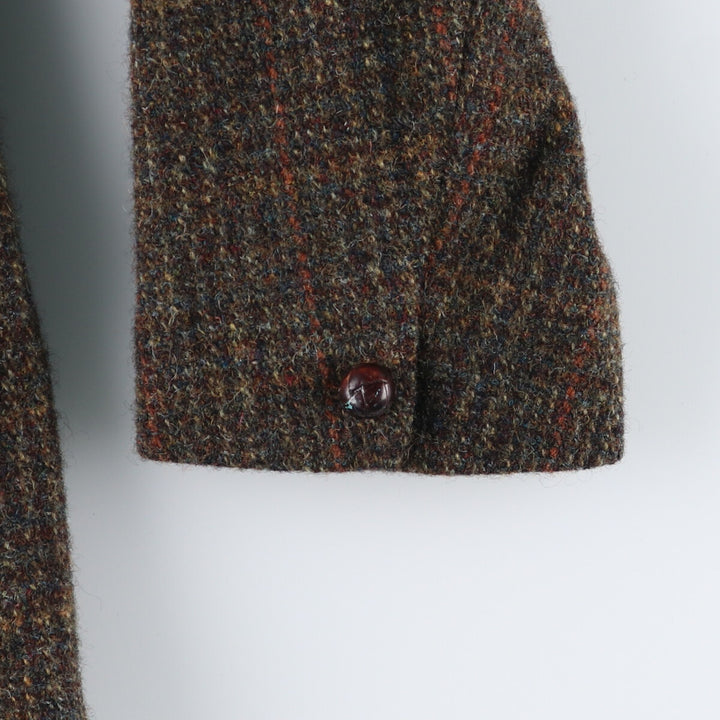 60'S Dunn & Co Harris Tweed Check Pattern Wool Tailored Jacket Men's L Size Vintage / eaa505493