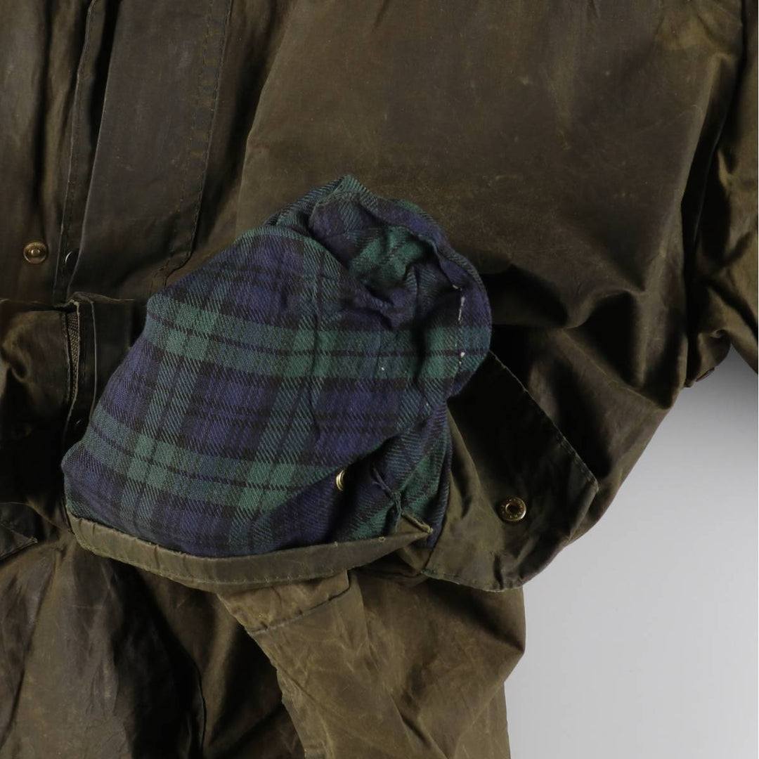 90'S Barbour DURHAM 3 Warrant waxed cotton oiled jacket made in England C36 men's size S vintage /eaa505499