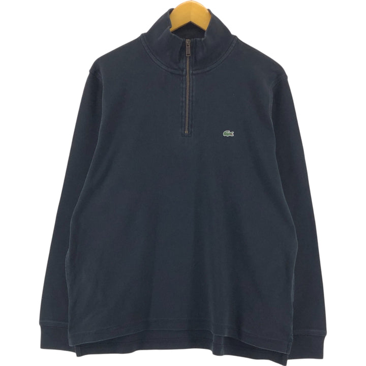 00s~ Lacoste LACOSTE Half-Zip Sweatshirt Trainer 6 Men's L equivalent /eaa505513