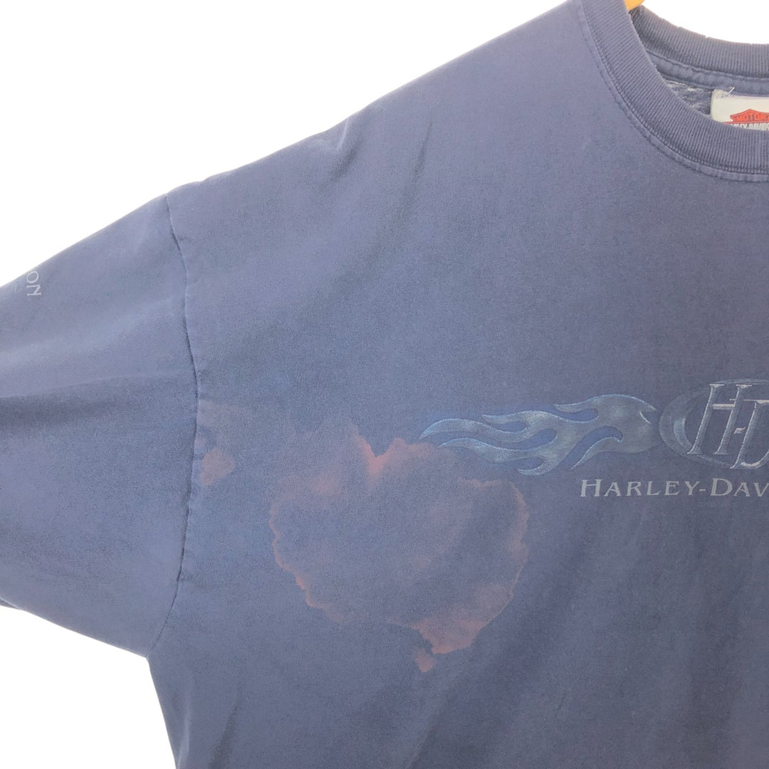 Big size 00'S Harley-Davidson long T-shirt, made in USA, men's XXXL equivalent /eaa505584