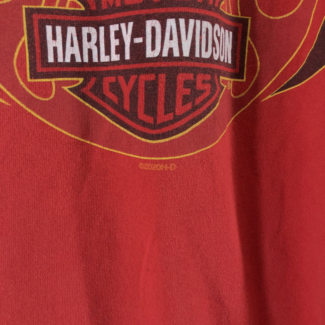 Harley-Davidson Fire Pattern Long T-Shirt, Men's XL Size / eaa505590