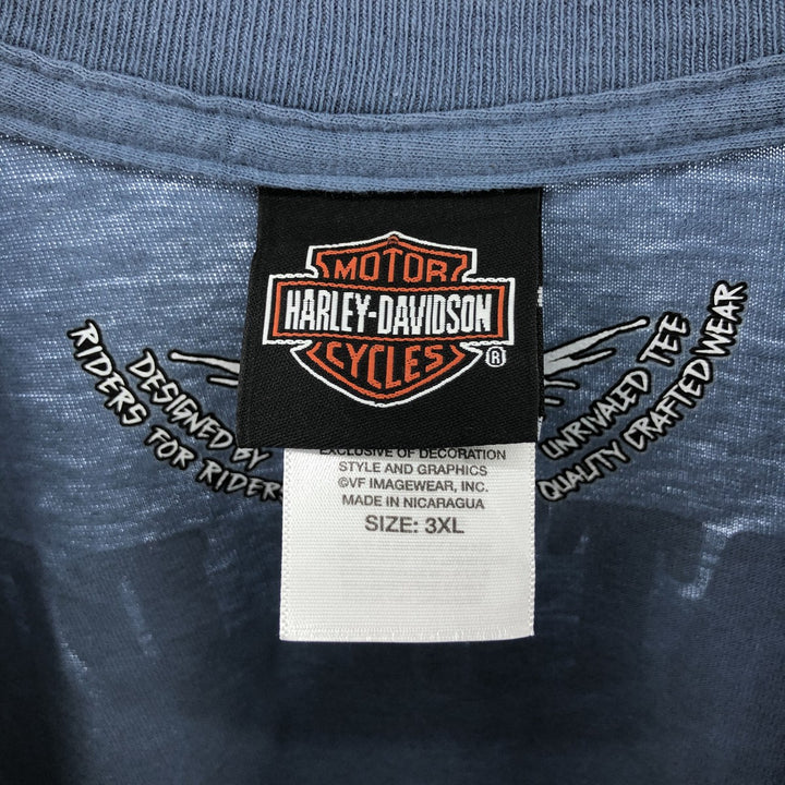 Big size Harley-Davidson long T-shirt, men's XXXL equivalent / eaa505591