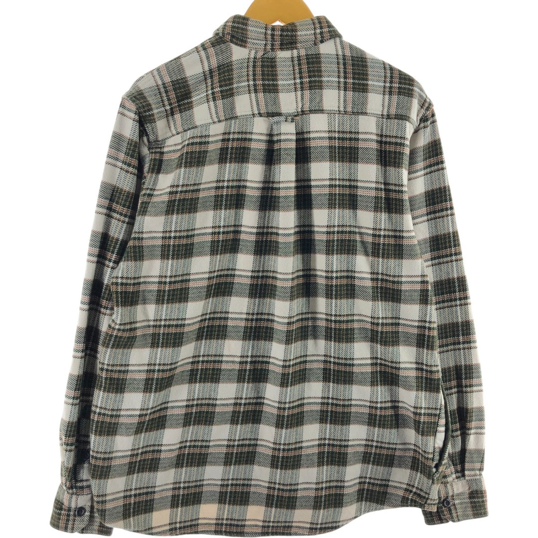 ORVIS Long Sleeve Heavy Flannel Check Shirt Men's L Size / eaa505711