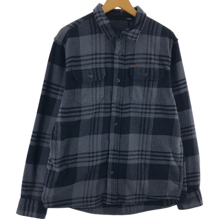 ORVIS Long Sleeve Heavy Flannel Check Shirt Men's L Size / eaa505716