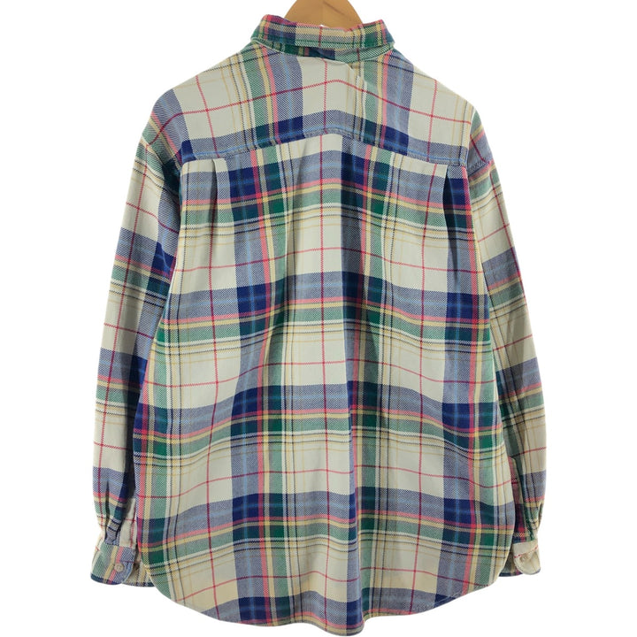 90'S Banana Republic Tartan Check Long Sleeve Flannel Check Shirt Men's Size L Vintage /eaa505720