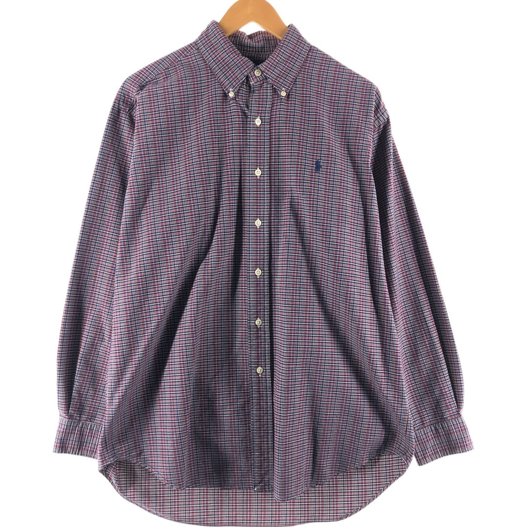 Ralph Lauren BLAKE long sleeve button down check shirt, men's size M / eaa505742