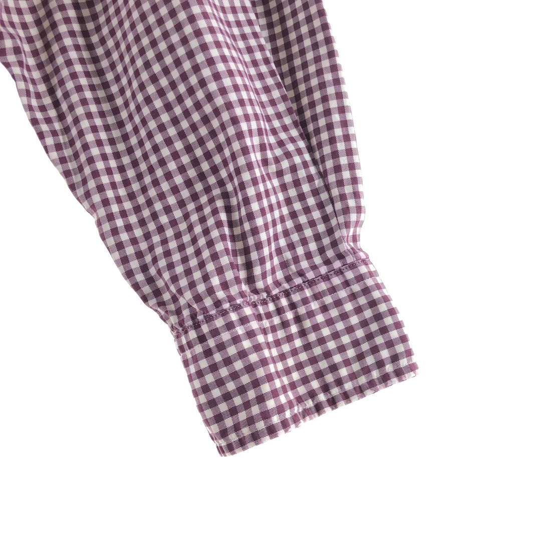 Ralph Lauren Classic Fit Gingham Check Long Sleeve Button Down Check Shirt Men's XL /eaa505755