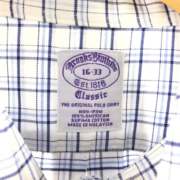 Brooks Brothers Est.1818 Long Sleeve Button-Down Check Shirt Men's Size L / eaa505763