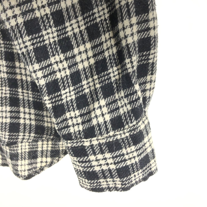 70'S Sears KINGS ROAD The Men's Store Check Pattern Wool Shirt Men's L Size Vintage / eaa505772