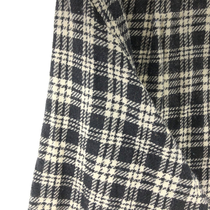 70'S Sears KINGS ROAD The Men's Store Check Pattern Wool Shirt Men's L Size Vintage / eaa505772